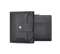 FANDARE Cartera Mujer de Cuero Auténtico con Bloqueo RFID, Clutch Organizador Multi-Tarjetas, Monedero Bifold para Tarjetas,11 Ranuras para Tarjetas y 1 Compartimento para Billetes Negro