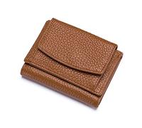 FANDARE Cartera Mujer Pequeña RFID Billetera Bolsos para Mujer Cuero Carteras Gran Capacidad Wallet marrón