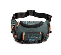 FANDARE Casual Bolso Pecho Bolsos de Hombre y Pecho al Aire Libre Cangurera Sling Bag Bolsos Cruzados Bandoleras Cruzada Mochilas y Bolsas de Viaje Deportes Ciclismo Montañismo Nylon Verde Oscuro