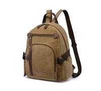 FANDARE Clásico Mochilas Escolares Lona Mochilas Grande Bolsas Escolares Instituto Mochila Universidad Hombre Mujer para Escuela Senderismo Universitarias Viajes y Actividades al Aire Libre Marrón