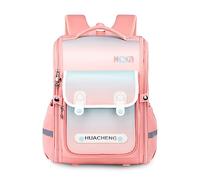 FANDARE Colegio Mochilas Infantiles Escolares Juveniles niño Reflectante Mochila Escolar Colegio Primaria Secundaria Instituto Niños Niña Casual Backpack para 3.º a 6.º Grado Rosa Azul