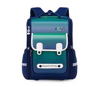 FANDARE Colegio Mochilas Infantiles Escolares Juveniles niño Reflectante Mochila Escolar Colegio Primaria Secundaria Instituto Niños Niña Casual Backpack para 3.º a 6.º Grado Azul Real Verde