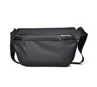 FANDARE Deporte Función Bolsos Cruzados Bandolera para Mujer Bolso de Hombro para Hombre Bolso Pecho organizado PU Cuero Bolso Crossbody Impermeable Duradero Sling Crossbody Bag Negro