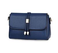 FANDARE Elegante Bolso Bandolera Mujer Bolso Movil Mujer Bolso de Hombro Bolso de Mano de Mujer Cruzado Bolso de Mensajero Bolso Movil Crossbody Bag de Cuero PU Azul A