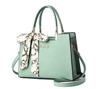 FANDARE Elegante Bolso de Mano para Mujer Bolso Bandolera PU Cuero Bolsos de Hombro Gran Capacidad Bolsos Cruzados para Viajes Compras Trabajo Citas Verde