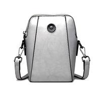 FANDARE Elegante Bolso Movil Bolso de Teléfono Mujer Bolso de Hombro de Cuero Monederos Carteras Bolsos Bandolera Bolso Pequeño Bolsos de Cruzado Bandolera Crossbody Bag Blanco
