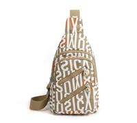 FANDARE Elegante Bolsos Cruzados Mujer Bolsos de Hombro Cruzados con Orificio para Auriculares Chica Mochilas Bolsos a travesar Impermeable Bolso Mensajero Pecho Bandolera Bolso asimétrico Sling Bag