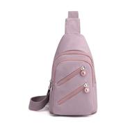 FANDARE Elegante Bolsos Cruzados Mujer Bolsos de Hombro Cruzados con Orificio para Auriculares Chica Mochilas Bolsos a travesar Impermeable Bolso Mensajero Pecho Bandolera Bolso asimétrico Sling Bag