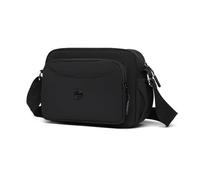 FANDARE Elegante Bolsos de Hombro Ligero Bolso Bandolera Mujer Media Luna Bandolera Nylon Bolsa Crossbody Cruzados Mujer con Correa de Hombro Ajustable Bolsos Mensajero para Uso Diario Negro