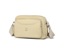 FANDARE Elegante Bolsos de Hombro Ligero Bolso Bandolera Mujer Media Luna Bandolera Nylon Bolsa Crossbody Cruzados Mujer con Correa de Hombro Ajustable Bolsos Mensajero para Uso Diario Caqui