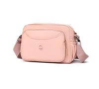FANDARE Elegante Bolsos de Hombro Ligero Bolso Bandolera Mujer Media Luna Bandolera Nylon Bolsa Crossbody Cruzados Mujer con Correa de Hombro Ajustable Bolsos Mensajero para Uso Diario Rosa