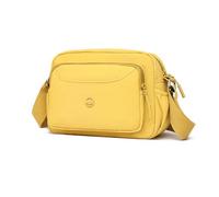 FANDARE Elegante Bolsos de Hombro Ligero Bolso Bandolera Mujer Media Luna Bandolera Nylon Bolsa Crossbody Cruzados Mujer con Correa de Hombro Ajustable Bolsos Mensajero para Uso Diario Amarillo