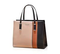 FANDARE Elegante Bolsos de Mujer Bandolera Impermeable PU Cuero Señora Bolso Mano Hombro Cruzado para Viaje Trabajo Escuela Compras Crossbody Bag Caqui