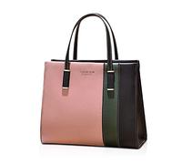 FANDARE Elegante Bolsos de Mujer Bandolera Impermeable PU Cuero Señora Bolso Mano Hombro Cruzado para Viaje Trabajo Escuela Compras Crossbody Bag Rosado