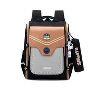 FANDARE Estilo británico Mochilas Infantiles con Estuche para lápices Escolar Juveniles niña niño Mochila Escolar Reflectantes Mochila de Colegio Adolescentes Primaria Instituto Backpack Negro