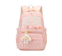 FANDARE Grafiti Mochilas Tipo Casual Lindo Mochila de Uso Diario Estudiante Compañero Universitario Minimalista Mochila Escolar Adolescentes Marcha Mujeres Hombre Bolsas Escolares Rosa