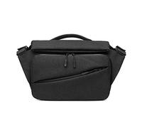 FANDARE Hombres Bandolera Ampliable Bolsa de Hombro con Puerto de Carga USB Bolsa de Mensajero para 10.5 Pulgadas Laptop Niño Messenger Crossbody Bag para Estudiante Viaje Trabajo Universidad Negro