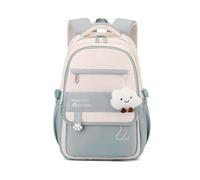 FANDARE Juvenil Mochilas Tipo Casual Estudiante Vuelta al Cole Llamativo Mochila Escolar Adolescentes Niñas Marcha Mujeres Hombre Bolsas Escolares Bolsos de Trabajo Urbana versátil Viaje Gris Azul