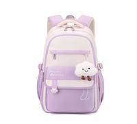 FANDARE Juvenil Mochilas Tipo Casual Estudiante Vuelta al Cole Llamativo Mochila Escolar Adolescentes Niñas Marcha Mujeres Hombre Bolsas Escolares Bolsos de Trabajo Urbana versátil Viaje Morado