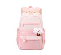 FANDARE Juvenil Mochilas Tipo Casual Estudiante Vuelta al Cole Llamativo Mochila Escolar Adolescentes Niñas Marcha Mujeres Hombre Bolsas Escolares Bolsos de Trabajo Urbana versátil Viaje Rosa