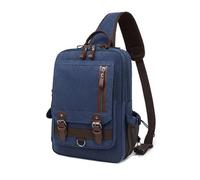 FANDARE Lienzo Bolso de Hombro para Hombre Mujer Bolsa Bandolera Bolso de Cintura Bolso Cruzado para Viajes Ciclismo Senderismo Sling Crossbody Bag Verde Oculto B