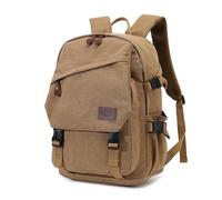 FANDARE Lienzo Mochila de Senderismo Bolso de Hombro Hombre Militar Mochila Mujer Mochilas Tipo Casual Mochilas de Marcha Mochilas de Ciclismo Daypack Excursionismo Equipaje Daypacks Caqui
