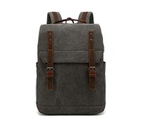 FANDARE Lienzo Mochilas Tipo Casual Mochila de Senderismo Militar Hombre Mochila Bolsas y Fundas para portátiles y netbooks Mochilas de Marcha Mochilas de Ciclismo Daypack Equipaje Daypacks Gris