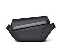 FANDARE Ligera Bolsos de Hombro Cruzados Bolsa Bandolera con Correa para trípode Hombre Bandolera Urbana Pecho organizado PU Cuero Bolso Crossbody Impermeable Duradero Sling Crossbody Bag Negro