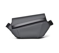 FANDARE Ligera Bolsos de Hombro Cruzados Bolsa Bandolera con Correa para trípode Hombre Bandolera Urbana Pecho organizado PU Cuero Bolso Crossbody Impermeable Duradero Sling Crossbody Bag Gris