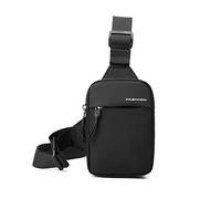 FANDARE Ligero Bolsa de Pecho Bolso Hombro Bolsa Cruzada Bolsos Bandolera Hombres Sling Bag para Ciclismo Escolar Viaje Senderismo Crossbody Bag Impermeable Nailon Negro