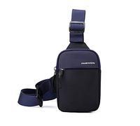 FANDARE Ligero Bolsa de Pecho Bolso Hombro Bolsa Cruzada Bolsos Bandolera Hombres Sling Bag para Ciclismo Escolar Viaje Senderismo Crossbody Bag Impermeable Nailon Azul