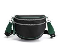 FANDARE Ligero Bolsos Bandolera Bolsos Cuerpo Cruzados Pequeños Bolsas de Mensajero Pecho Hombre Mujer Deportes Gimnasio Escuela Uso Diario Sling Crossbody Bag Impermeable Nylon Oxford Negro