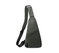 FANDARE Ligero Deporte Bolsos Cruzados con Bandas Reflectantes Bandolera para Mujer Bolso de Hombro Hombro Sling Crossbody Bag Hombre Bolsa Pecho organizado Verde