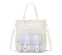 FANDARE Lindo Bolso Bandolera 2 en 1 Mochilas Infantiles Bolso de Mano Mochila Escolar Adolescentes Mochila Escolar Mochila Colegio Mochila Instituto para Niñas Mochila Casual Mujer Blanco