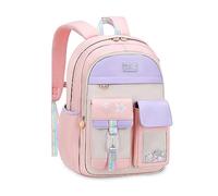FANDARE Lindo Mochilas Infantiles Galaxy Mochila Ultraligero Mochilas Escolares para niños y niñas Mochilas Infantil Mochilas Tipo Casual para Estudiante Viaje Mochila Escolar Rosa