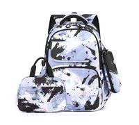 FANDARE Lindo Mochilas Infantiles Mochila Ultraligero Mochilas Escolares para niños y niñas Mochilas Infantil con Bolsa de Almuerzo & Estuche Mochilas Tipo CasualNegro