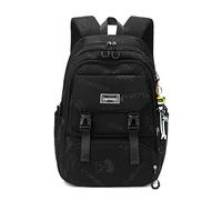 FANDARE Lindo Mochilas Tipo Casual Bolsos Mochila para Mujer Bolsos Bandolera Ordenador Portátil 15.6 Pulgadas Chico Bolsas Escolares Bolsa de la Universidad Mochila Universidad Viaje Negro