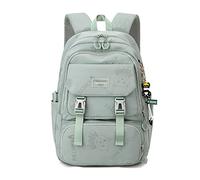 FANDARE Lindo Mochilas Tipo Casual Bolsos Mochila para Mujer Bolsos Bandolera para Ordenador Portátil 15.6 Pulgadas Chicas Chico Bolsas Escolares Bolsa de la Universidad Mochila Viaje Verde