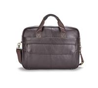 FANDARE Maletín para portátil Cartera de Hombro Profesional Bolsa de Equipaje de Cuero para Hombre, Bolsa de Ordenador 14 Pulgadas con Correa Desmontable, Bolsos de Negocios Mensajero Mano Marrón