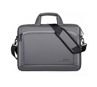 FANDARE Maletin Portatil 15.6 Pulgadas Bolsa de Hombro Bandolera para Ordenador Portátil Portadocumentos Maletines Bolsas para Hombres Mujeres Colegio Viajar Trabajo Negocio Messenger Bag Gris Oscuro