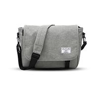 FANDARE Mensajero Messenger Bag Crossbody Bolso Bandolera Shoulder Bag Portátil Estudiante Viaje Trabajo Escuela Bolso Poliéster Gris Claro