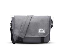 FANDARE Mensajero Messenger Bag Crossbody Bolso Bandolera Shoulder Bag Portátil Estudiante Viaje Trabajo Escuela Bolso Poliéster Gris