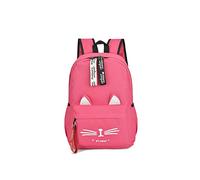 FANDARE Niña Mochila Adolescente Bolso Escolar Casual Mochila School Bag Chicas Duradero Paño Oxford Mochila para Escuela Colegio Viajes Cámping Rojo