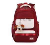 FANDARE Mochila Adolescente Chica Bolsas Escolares Mochila Instituto Adolescentes Mochilas Escolares Mochila Instituto Back to School Mochila Universidad Mujer Hombre Casual Daypack Rojo