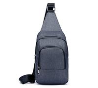 FANDARE Mochila Bandolera Unisex, Bandolera de Pecho Transpirable y Ligera para Senderismo, Running, Ciclismo, Viajes, Camping, Escalada y Deportes Outdoor Gris