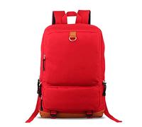 FANDARE Mochila Bolsas Escolares Ordenador Portatil 15.6 Pulgadas Casual Daypacks Bolso Mochilas para Hombres Mujeres Negocio Trabajo Outdoor Viaje Backpack Impermeable Poliéster Rojo
