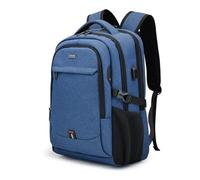 FANDARE Mochila Cabina Avion Mochila Portatil 15.6 Pulgadas Mochila Hombre Mujer Mochila con Puerto de Carga USB Bolsos Bandolera Backpack para Negocio Trabajo Diario Viaje Mochila Azul