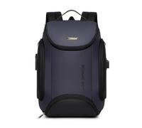 FANDARE Mochila Casual Impermeable con Puerto USB para Ordenador 15.6 Pulgadas para Viaje Múltiples Bolsillos Correas para Maleta Espalda Transpirable y Acolchada Azul
