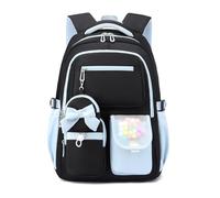 FANDARE Mochila Colegial para Mujer Mochila Universitaria Ligera con Bolsillo para Portátil de 16 Pulgadas Acolchado Impermeable Oxford Espalda Transpirable Acolchada Correa Pectoral Azul