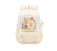 FANDARE Mochila Colegiala Adolescente Chicas Mochila Escolar Secundaria Ligera Gran Capacidad con Banda para Sujetar al Equipaje de Viaje Mochila Impermeable Amarillo